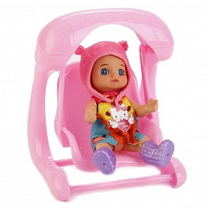Пупс с качелькой - Hello Kitty, 12 см (Карапуз, YL1701T-RU-HK (40)