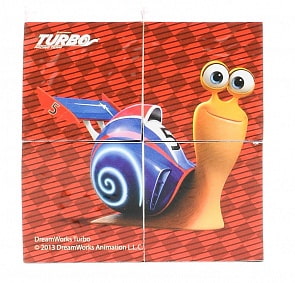 Набор из 4 деревянных кубиков «Турбо» (Играем вместе, C-4-Trsim)