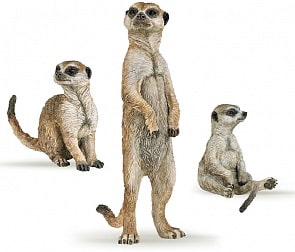 Набор из 3 сурикатов, 18 см (Papo, 50099_papo)