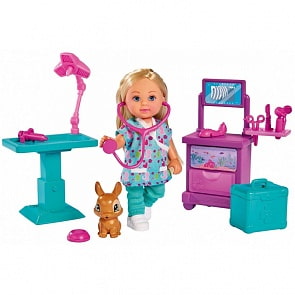 Кукла Еви, 12 см - Доктор в клинике (Simba, 5733486)