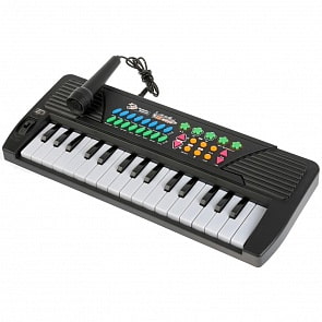 Синтезатор TLF-005USB с микрофоном, 32 клавиши, mp-3 плеер, на батарейках (B1624361)