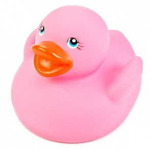 Игрушка для купания – Уточка-термо, розовая (Играем Вместе, LXT09-PNsim)