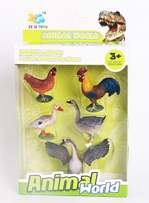 Набор животных - Домашние птицы, 5 шт, несколько видов (Наша Игрушка, Y19320082) (ассортимент)