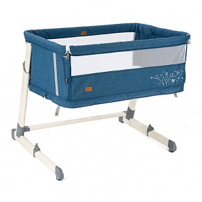Детская приставная кроватка Nuovita Accanto Calma Blu scuro Lino/Темно-синий лен (Nuovita, NUO-P12_930)