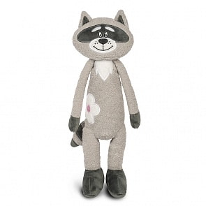 Мягкая игрушка - Енотик с цветочком (Maxitoys, MT-MRT101725-33)