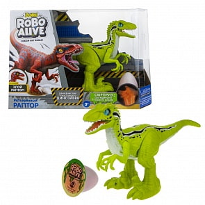 Игровой набор RoboAlive - Робо-раптор, зеленый, слайм (Zuru, Т19287)