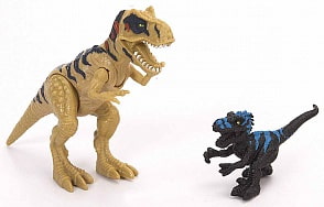 Подвижная фигура Мегалозавра с маленьким динозавром (Chap Mei, 520059-1)