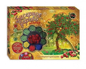 Набор для детского творчества Бисерное дерево – Яблоня (Лапландия, 47254б)