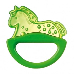 Погремушка с эластичным прорезывателем Canpol Лошадка, зеленый, 0+ (Canpol, CAN-13/107)
