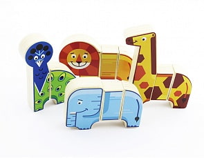 Набор - Фигуры магнитные - Африканские животные (Мир Деревянных Игрушек, Д005)