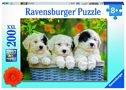 Пазл - Плюшевые щенки, 200 деталей (Ravensburger, 12765) - миниатюра