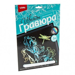 Гравюра большая Ирисы (Lori, Гр-591)