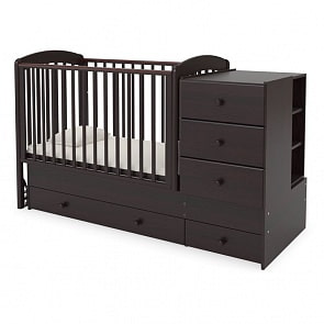 Кровать детская Гандылян КК-2013-Тм Тереза маятник, махагон (Gandylyan, GAN-КК-2013-Т_махагон)