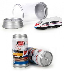 Металлическая модель – Городской транспорт 7,5 см, в банке (Технопарк, SB-16-01-B)