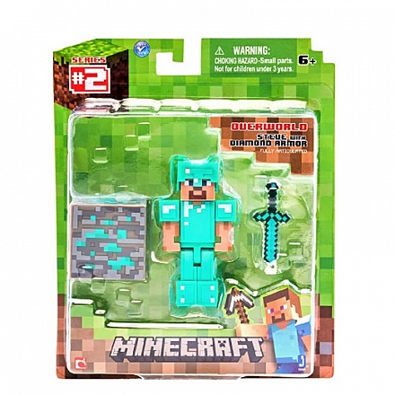 Фигурка Minecraft Diamond Steve, 8 см 