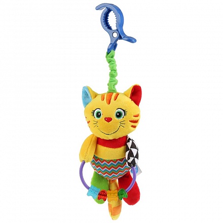 Текстильная игрушка-подвеска - Игривый котенок 