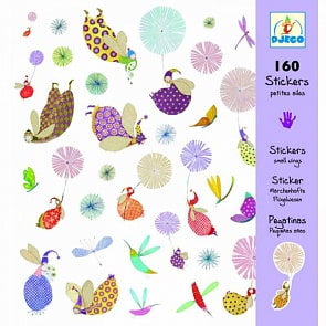 Набор наклеек – Крылышки. 160 штук (Djeco, 08832k)