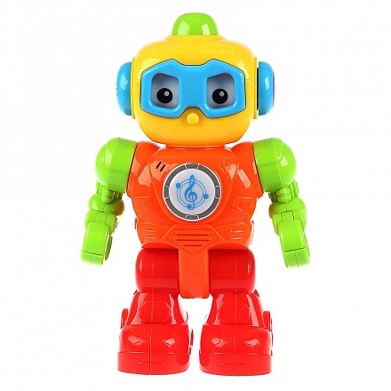 Развивающая игрушка – Робот, 8 песен из м/ф, трещотка 