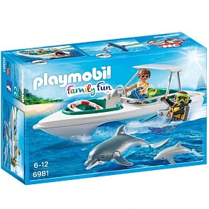 Игровой набор из серии - Круизный лайнер: Дайвинг с катером (Playmobil, 6981pm)