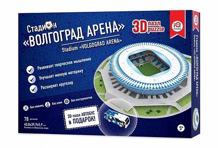 Сборный 3D пазл из пенокартона – стадион Волгоград Арена 