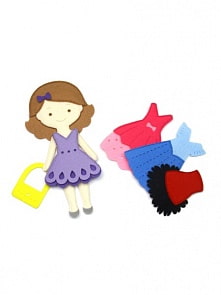 Игровой Набор - Одень Куклу на прогулку из серии Маленькая Модница (Сибирский Сувенир, 1701003)