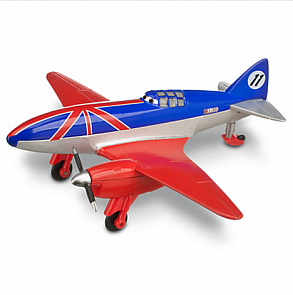 Planes Disney. Коллекционная модель самолета Bulldog, металл (Mattel, x9467-x9459)