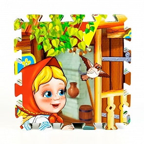 Коврик-пазл - Три медведя, 8 сегментов (Играем вместе, FS-3BEAR)