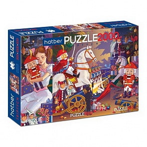 Пазлы - Premium – Triptych - Щелкунчик, 3 картинки в 1 коробке 500+1000+ 500 элементов, А2 формат (Hatber, 2000ПЗ2-19331)