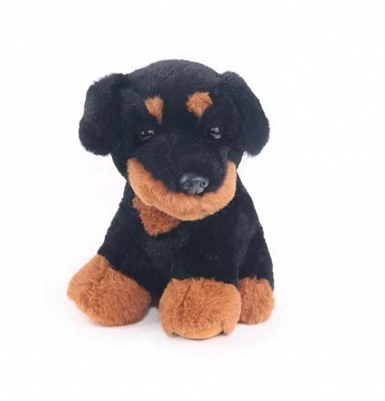 Мягкая игрушка – Собачка Ротвейлер, 20 см 
