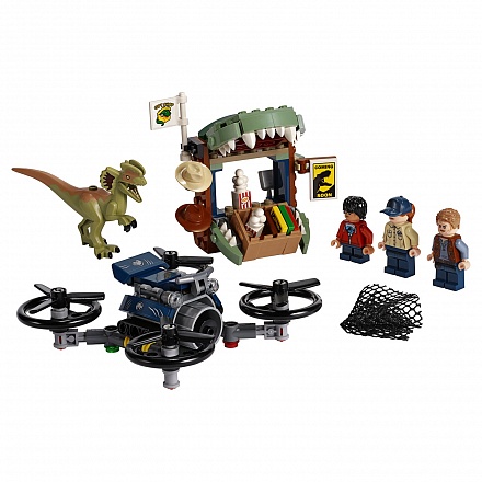 Конструктор Lego Jurassic World - Побег дилофозавра 
