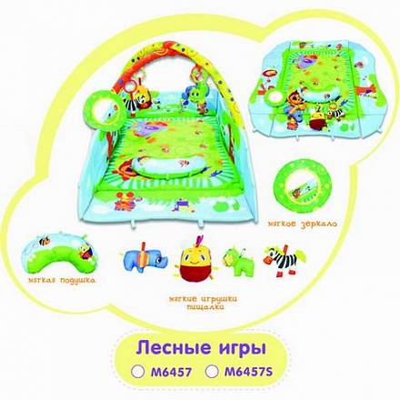 Игровой коврик с бортами – Лесные игры 