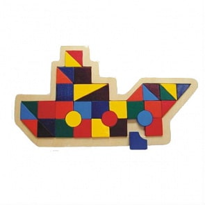 Рамка-пазл - Корабль  (Wooden Toys,  D156)
