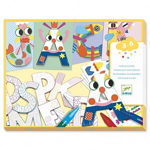 Набор для творчества - Буквы (Djeco, 08998)