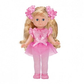 Интерактивная кукла, 30 см., озвученная, поет, наряд балерины (Карапуз, 14512Asim)