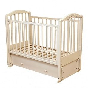 Кровать детская Красная Звезда С 580 Регина накладка №23 Бабочки, слоновая кость (Красная Звезда, КЗ-C 580_слоновая кость)