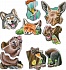 Пазл - Счастливые лесные животные, 42 детали  - миниатюра №2