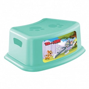 Подставка детская с аппликацией - Том и Джерри, зеленый (Бытпласт, 431307709) (ассортимент)