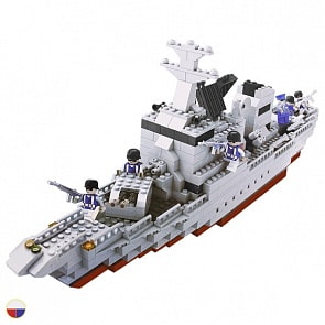 Конструктор - Военная техника – Линкор, 646 деталей (1Toy, Т57038)