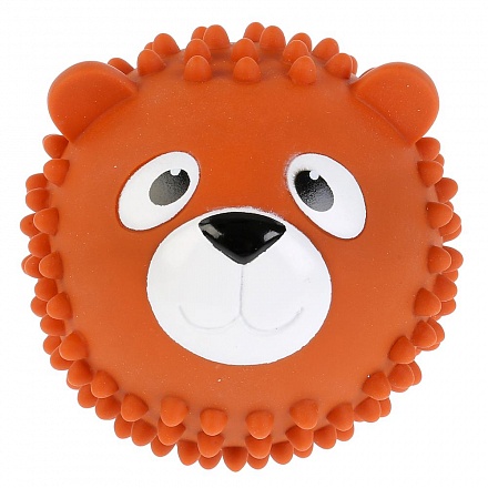 Мячик-медведь для купания Капитошка, пластизоль, 8 см в сетке 