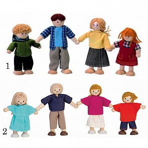 Игровой набор - Кукольная семья (Plan Toys, 7415k)