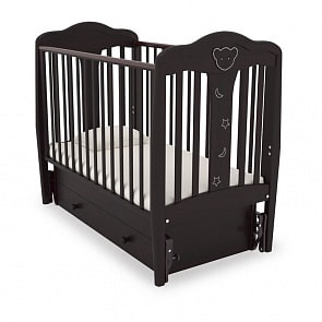 Кровать детская Гандылян К-2006- 2м Мишель маятник универсальный, махагон (Gandylyan, GAN-К 2006-2м_махагон)