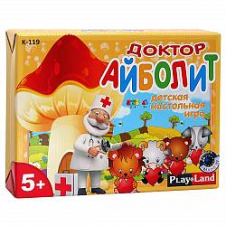 Настольная игра - Доктор Айболит (PlayLand, K-119) - миниатюра