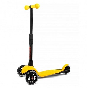 Самокат Альфа Alfa Model Buggy Boom со светящимися колесами, цвет желтый (Buggy Boom, 003-2127)