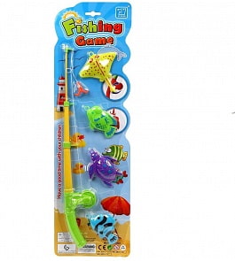 Игра - Рыбалка, удочка и 4 фигурки (Наша Игрушка, 5501-71) (ассортимент)