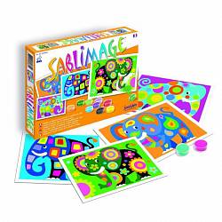 Песочные картинки - Слоны (SentoSpherE, 897k) - миниатюра