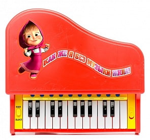 Электропианино «Маша и медведь» с микрофоном (Играем вместе, B290220-R2)