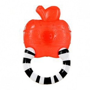 Мягкий прорезыватель для зубок «Полосатое колечко», Яблоко (Bright Starts, 8986-2st)