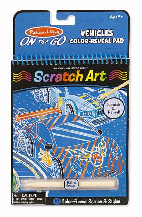 Блокнот для путешествий Гравюры Scratch Art Транспорт 