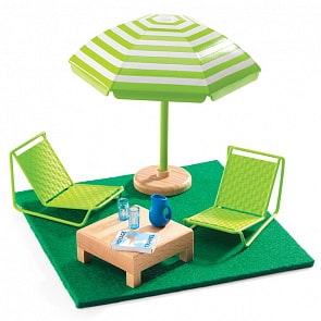 Мебель для кукольного дома - Терраса (Djeco, 07828k)