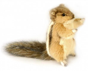 Мягкая игрушка – Сибирский бурундук, 12 см (Hansa, 4832)